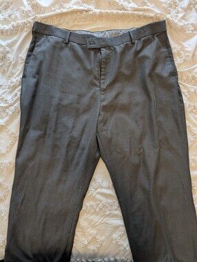 Croft & Barrow Men's Gray Dress Slacks with Navy Lining